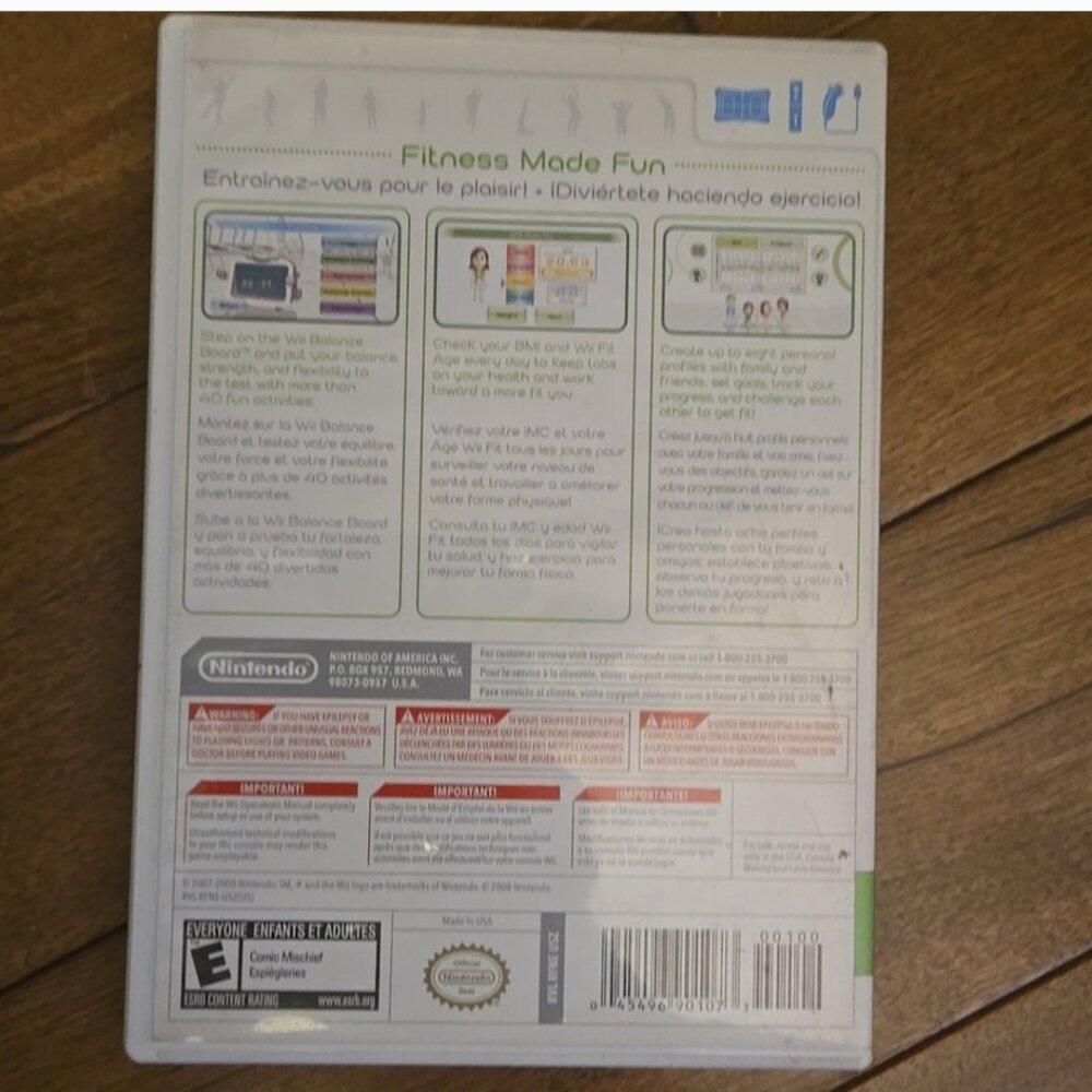 Nintendo Wii fit game includes user manual - Picture 2 of 3